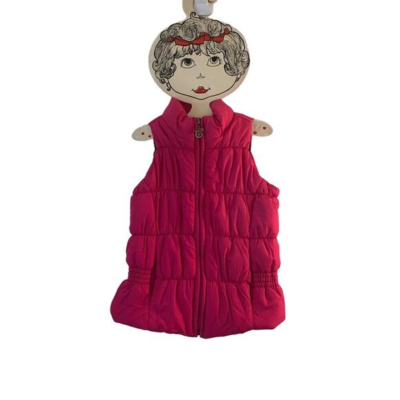CHAPS Girl’s Pink Zip Up Puffer Vest / Size: 4 - Picture 1 of 9